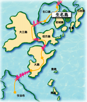 弓削島・佐島地図