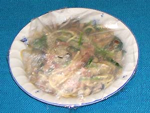 かきとほうれん草のクリームスパゲティ 