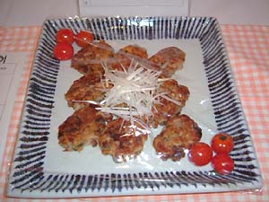 梅納豆のレンコンお焼き